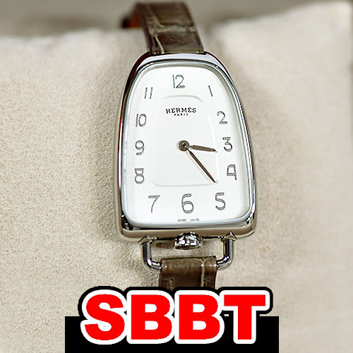 福袋セール】 未使用 本物 腕時計 HERMES クロコベルト エルメス GA1 