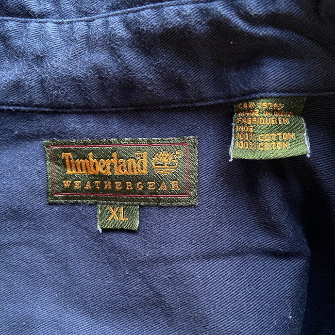 00年代 Timberland ティンバーランド コットン ワークシャツ メンズXL_画像9