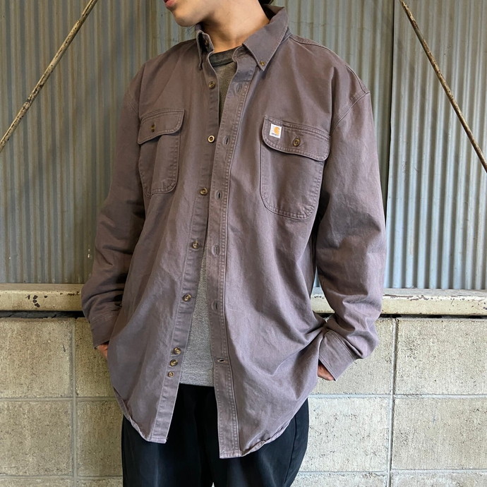 Carhartt カーハート コットンツイル ワークシャツ メンズXL_画像1