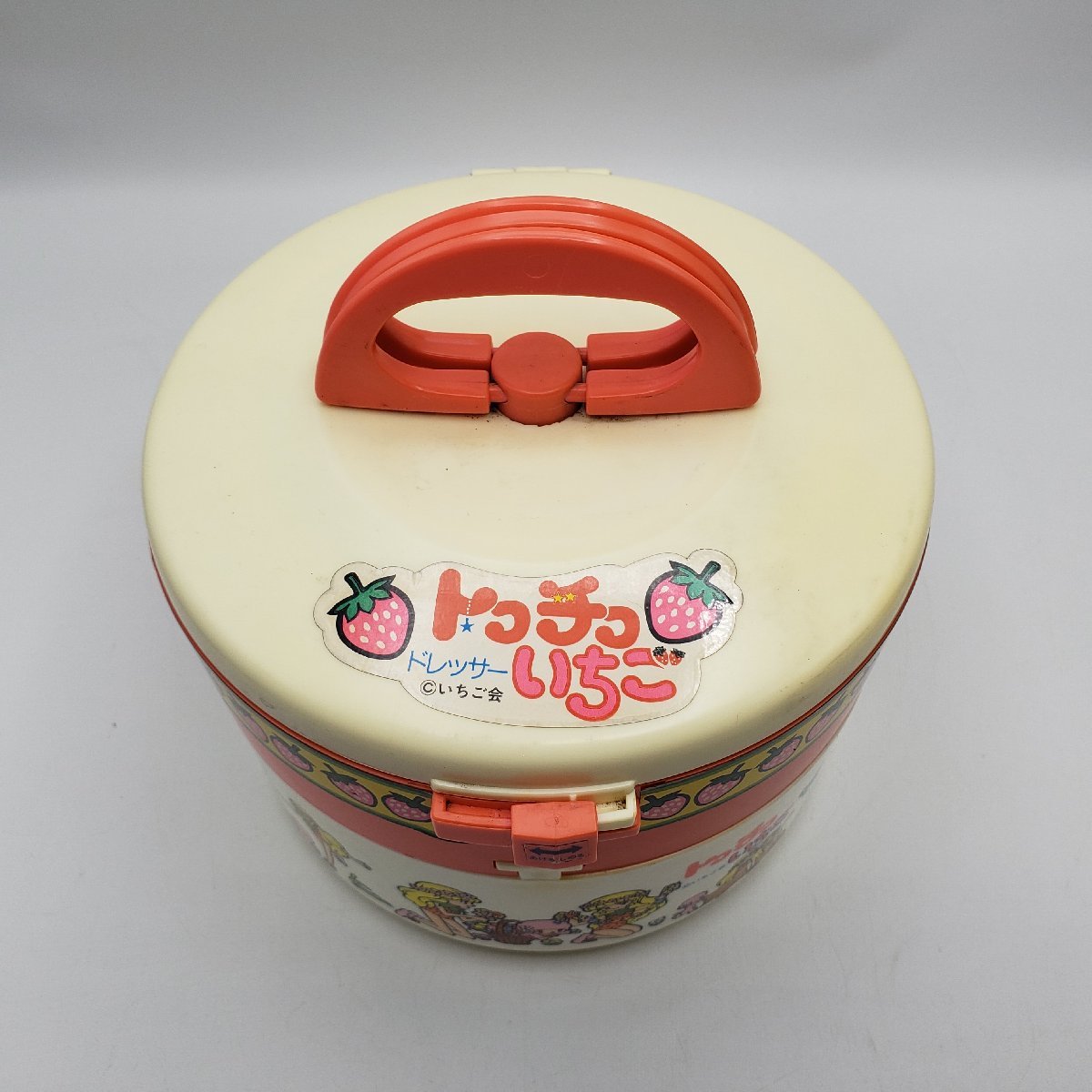 da rear tokochiko strawberry dresser that time thing .... cosmetics set strawberry . anime girl Showa Retro collection [80t2450]