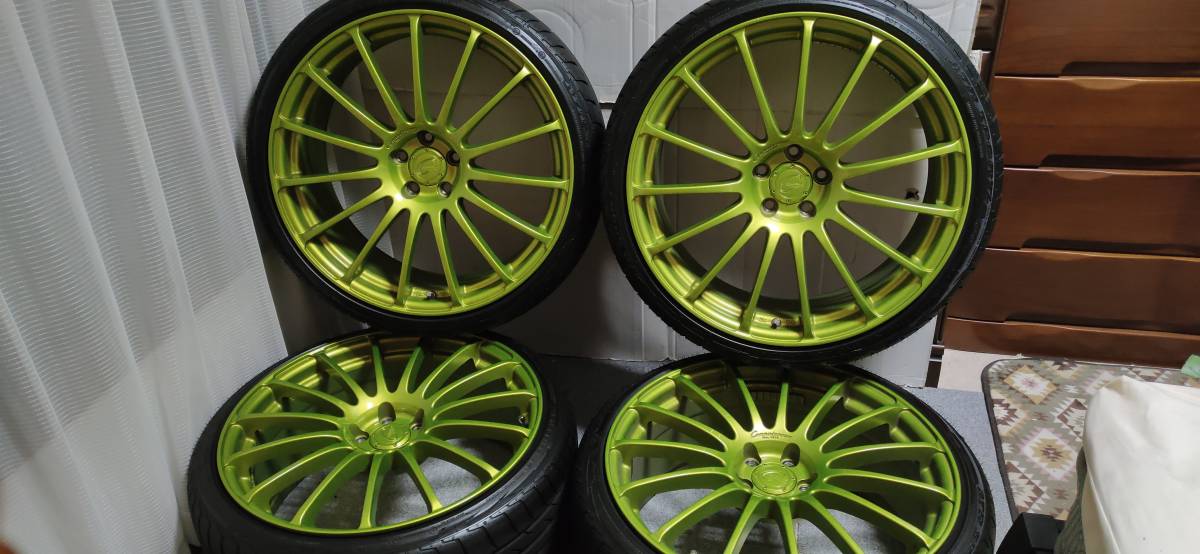 ヨコハマ コニサー 19インチ pcd100 5穴 8.5J ゴルフ 等に-