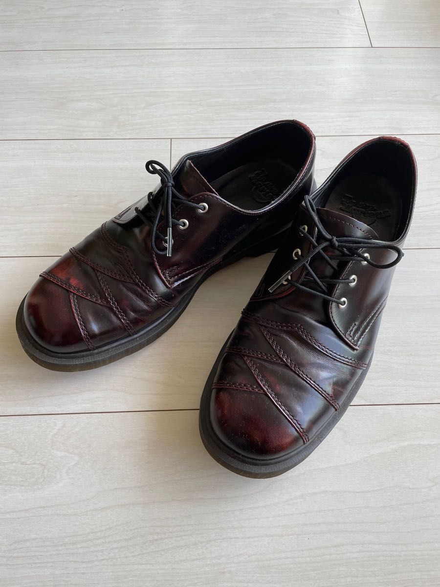 最終価格！　レア　ドクターマーチン　 ビジネスシューズ　革靴　皮靴　赤茶系　イギリス製　レザーシューズ　正規店で購入