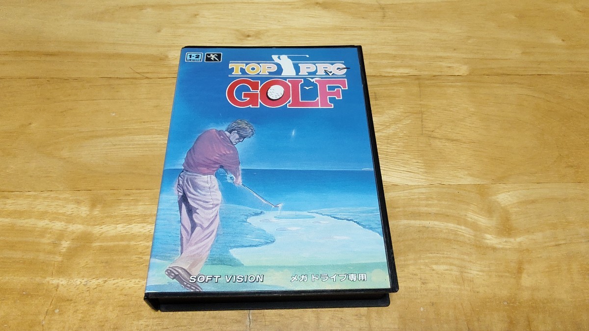 ★MD「トッププロゴルフ(TOP PRO GOLF)」箱・取説付き/SOFT VISION/メガドライブ/MEGA DRIVE/SPT/スポーツ/レトロゲーム★_画像1