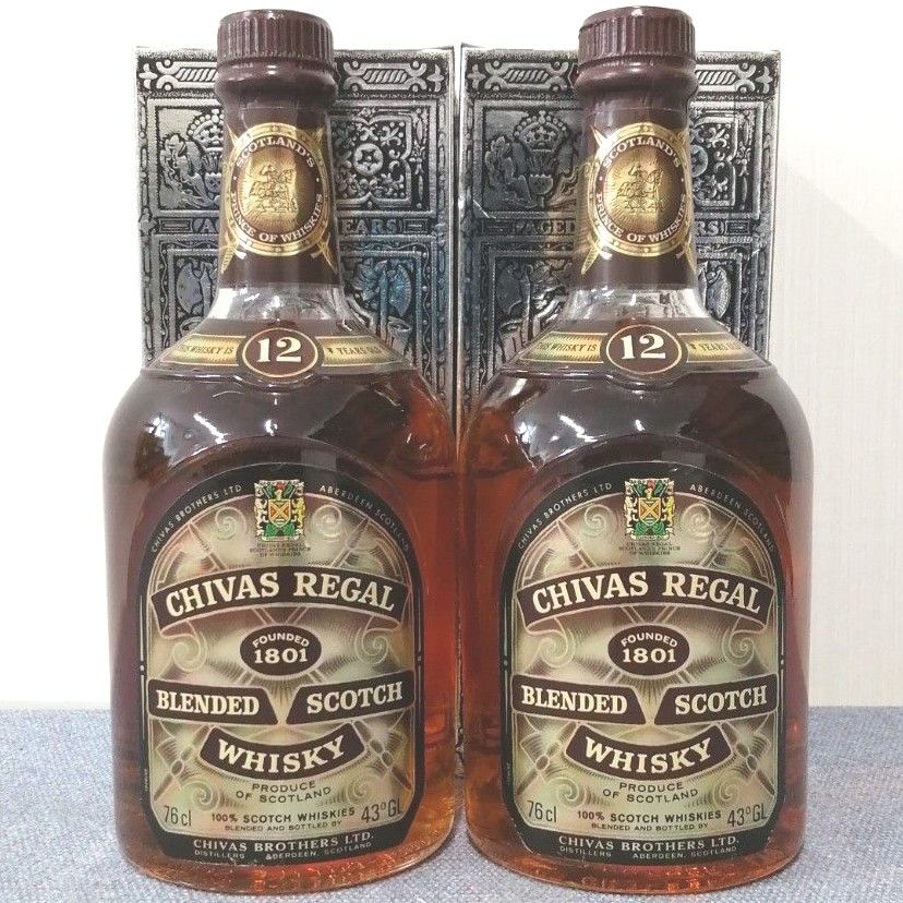 シーバスリーガル12年 760ml43% 古酒未開栓 箱あり 2本セット www