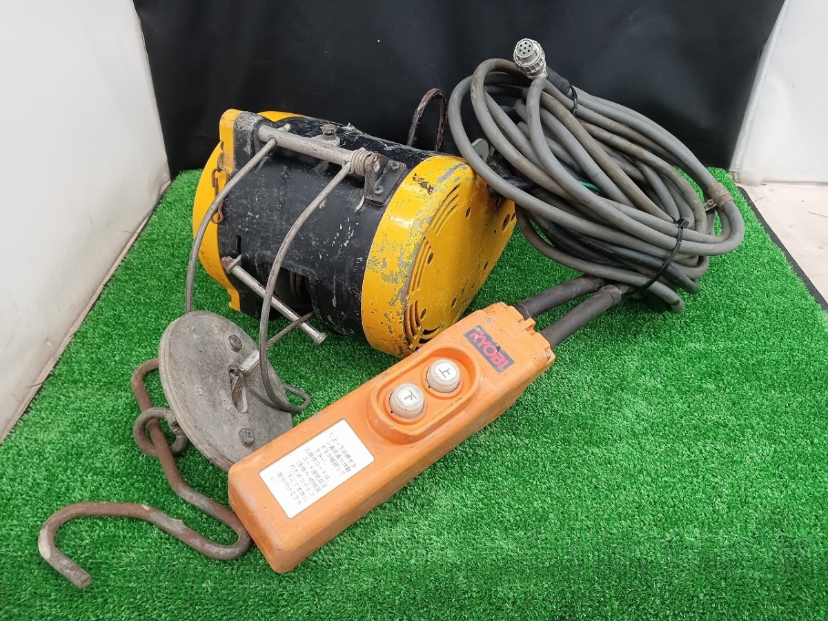 品 RYOBI リョービ 電動 ウィンチ ホイスト WI-61C 最大吊場荷重60kg