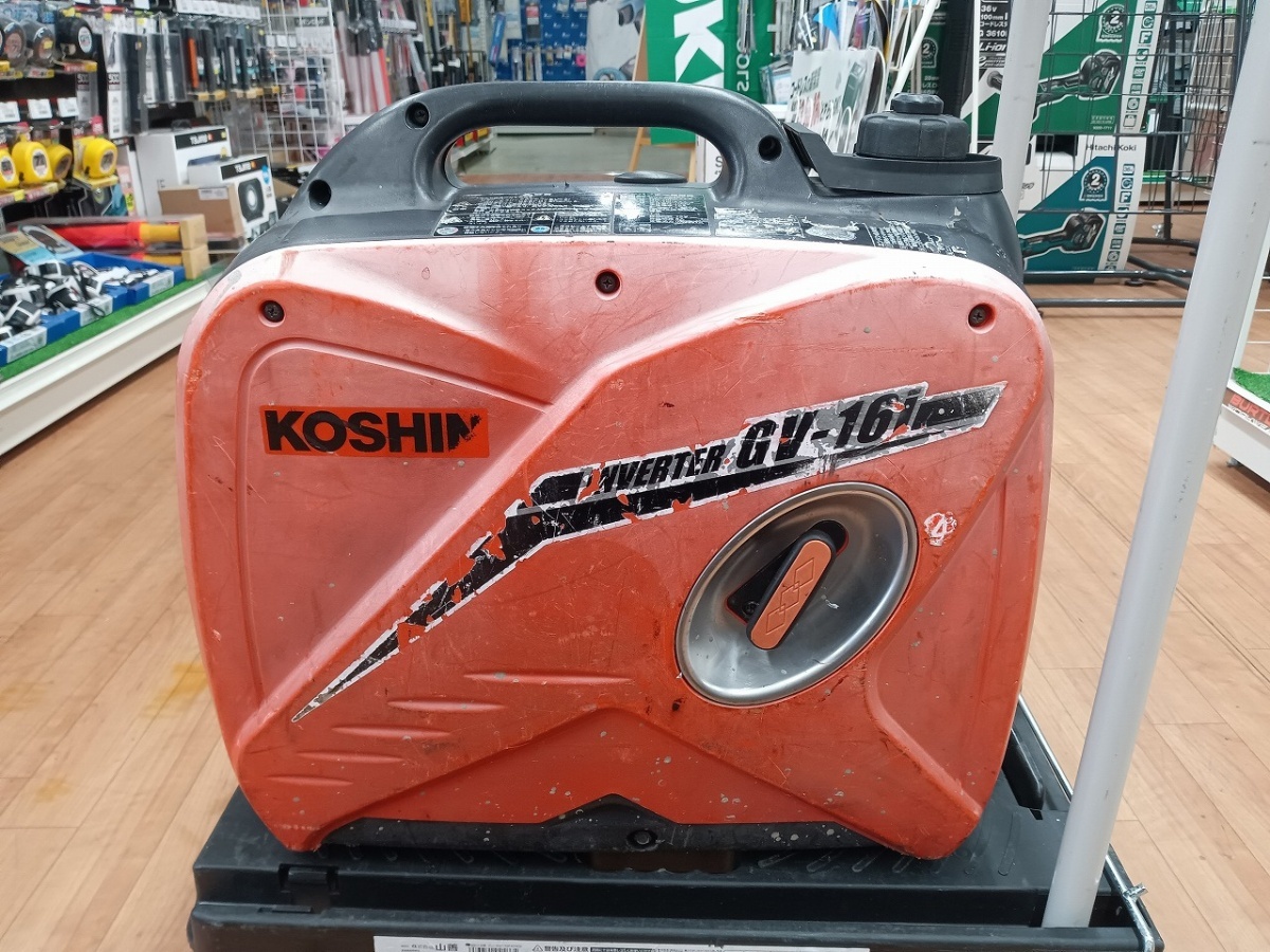 品 工進 KOSHIN インバーター 正弦波 発電機 1.6kVA タンク容量4.2L GV