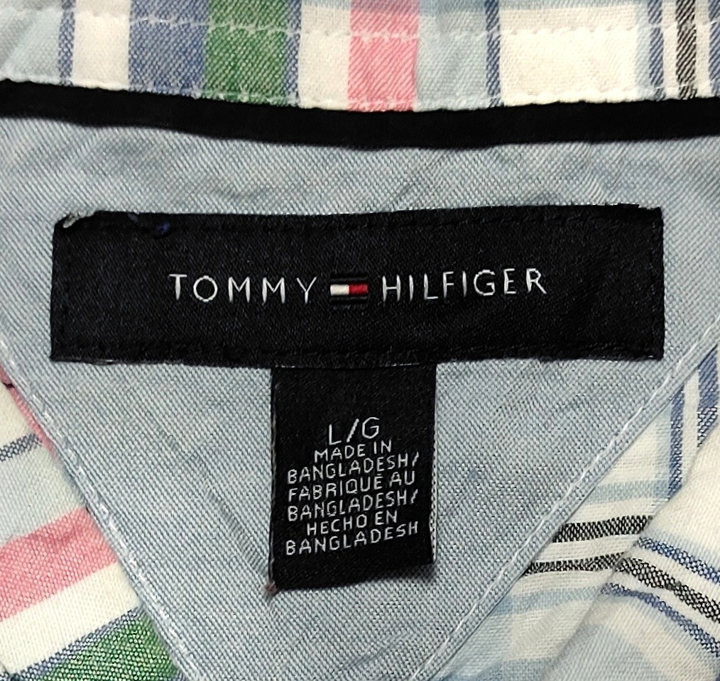 【美品】TOMMY HILFIGER(トミーヒルフィガー)チェックシャツ L_画像5