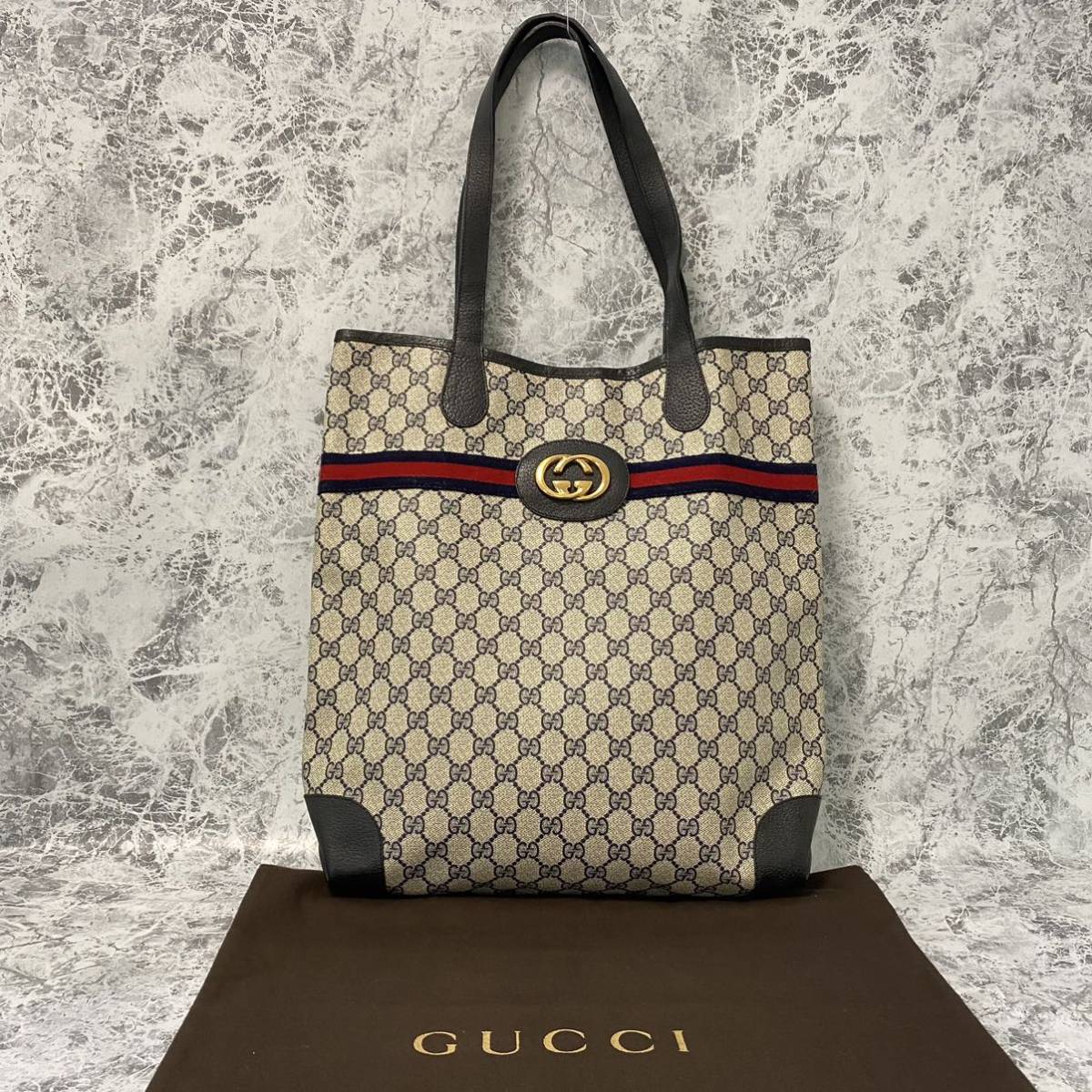 GUCCI グッチ GGスプリーム シェリーライン ショルダーバッグ トート-