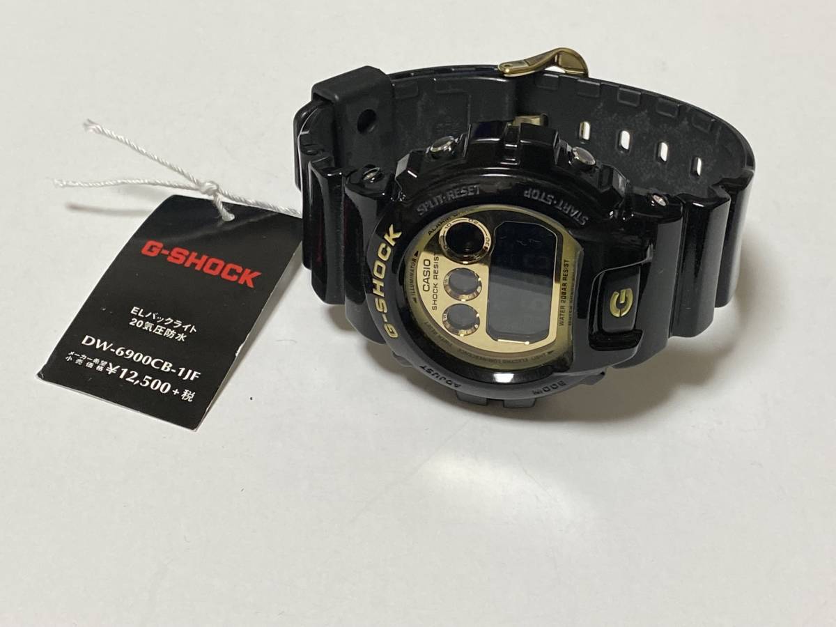 カシオ CASIO Gショック G-SHOCK ブラック / ゴールド DW-6900CB-1JF 展示未使用品_画像4