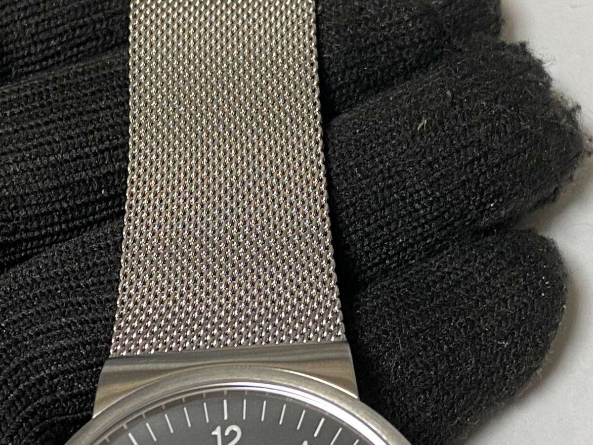 SKAGEN スカーゲン KLASSIK クラシック ブラック ダイヤル メッシュベルト 腕時計 SKW6051 展示未使用品　_画像6
