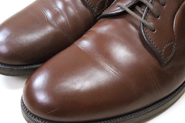 ● BRUNELLO CUCINELLI ◆ レザー ダービーシューズ ブラウン サイズ43.5 プレーントゥ 革靴 ビジネス ブルネロクチネリ ◆217/K-2_画像3