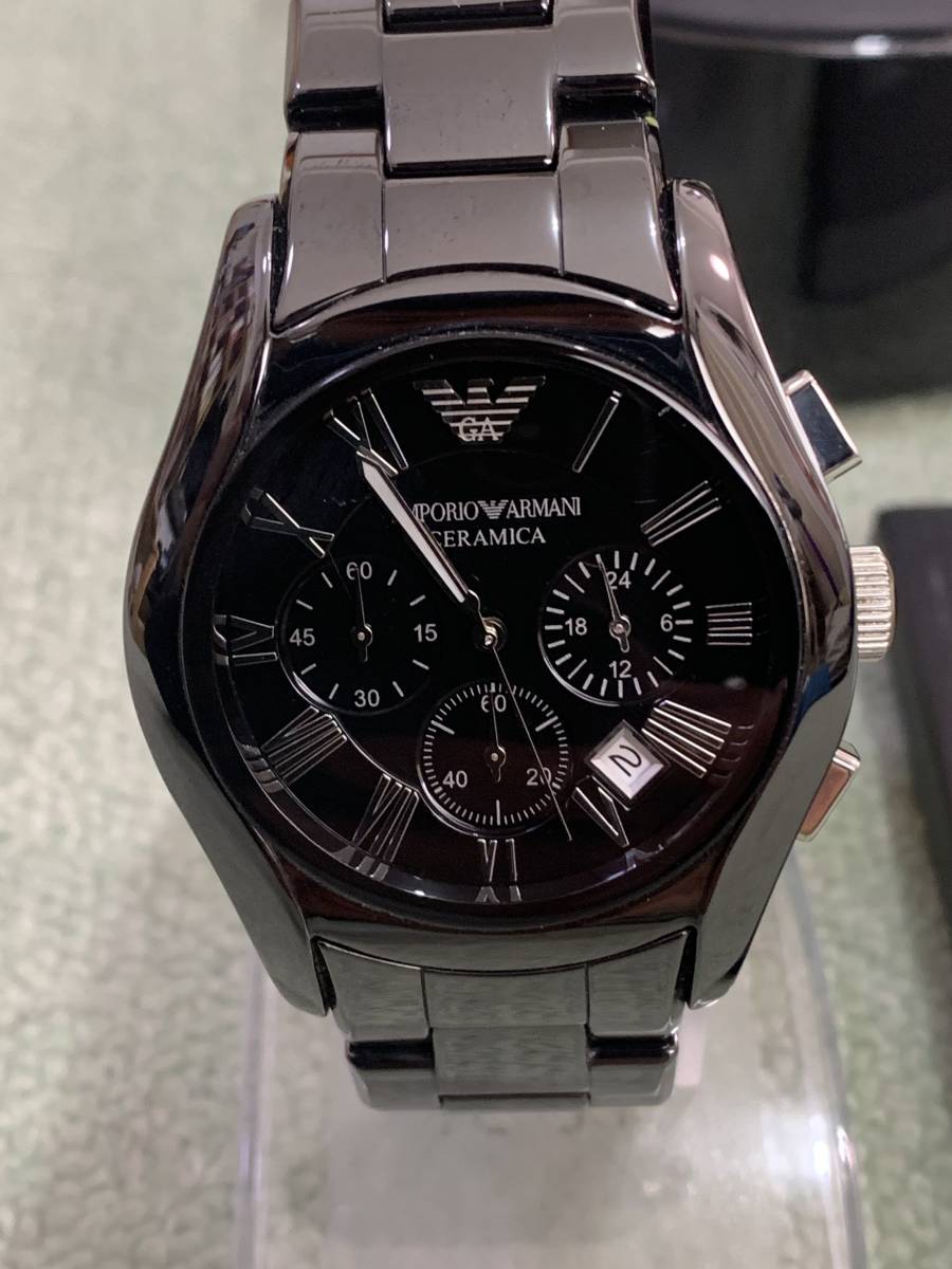 EMPORIO ARMANI AR1400 エンポリオアルマーニ クロノグラフ セラミカ