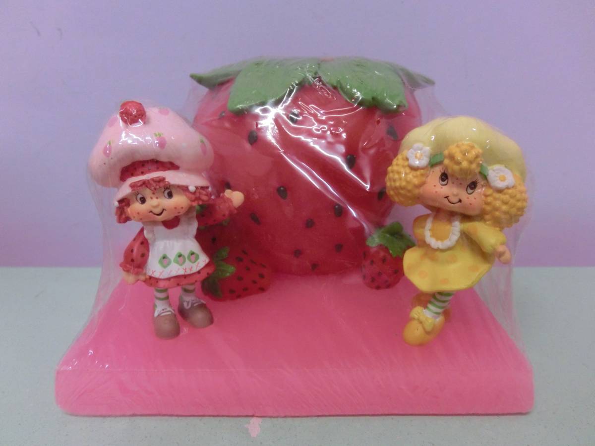 ストロベリーショートケーキ◆フィギュア 人形 キャンドル イチゴ ロウソク◆Strawberry Shortcake Vintage ファンシー 苺 ビンテージ_画像1