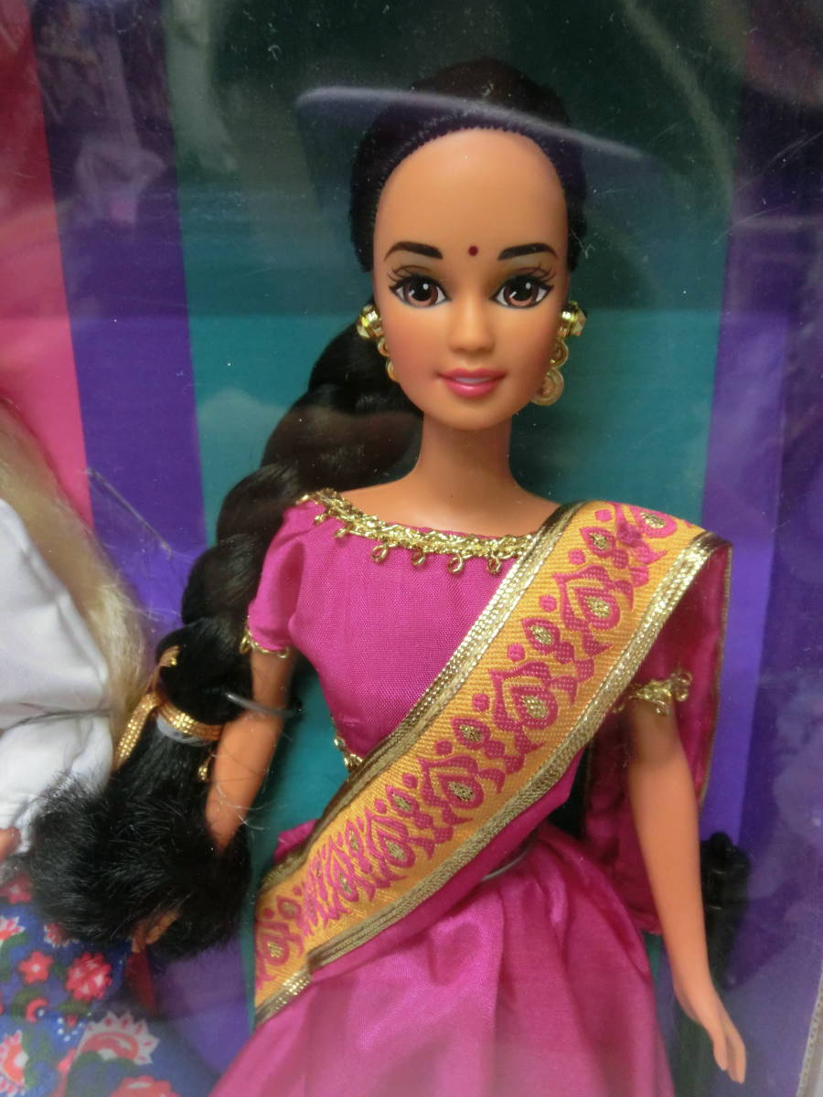 バービー 1995年 日本 インド ノルウェー 民族衣装 ドールズ オブ ザ ワールド マテル ビンテージ人形 着物 Barbie Dools of the World90s_画像5