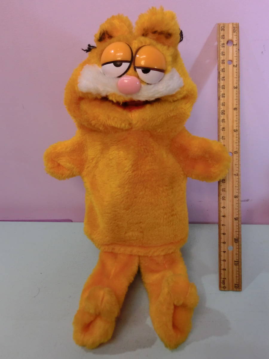 ガーフィールド◆ビンテージ ハンドパペット 手踊り人形 32㎝ ネコ◆Garfield Dakin 80s Vintage Stuffed Animal 猫ねこ ぬいぐるみの画像1