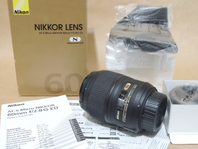 新同美品 日本製 Nikon AF-S Micro NIKKOR 60mm F2.8G ED ニコン www