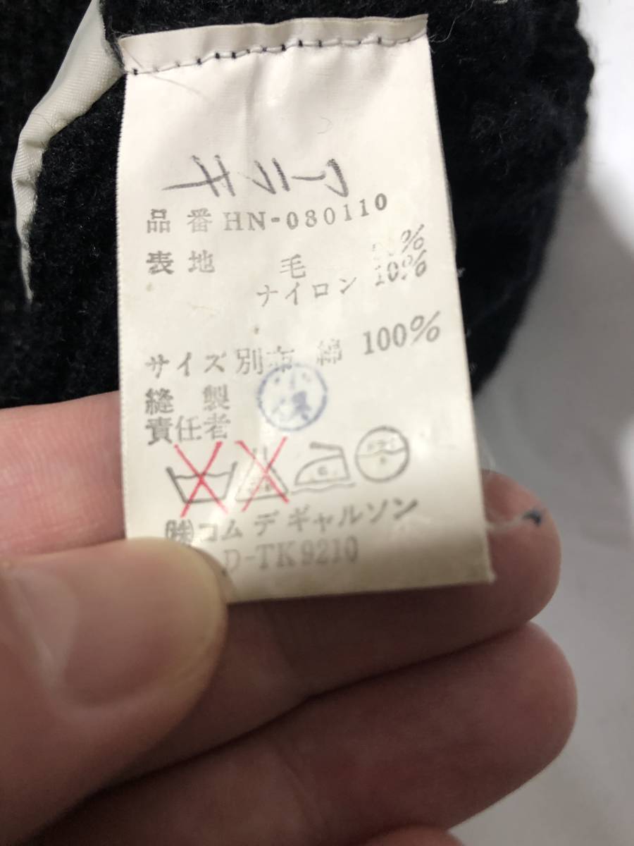 80s COMME des GARCONS HOMME KNIT コムデギャルソン バッグロゴ 切替
