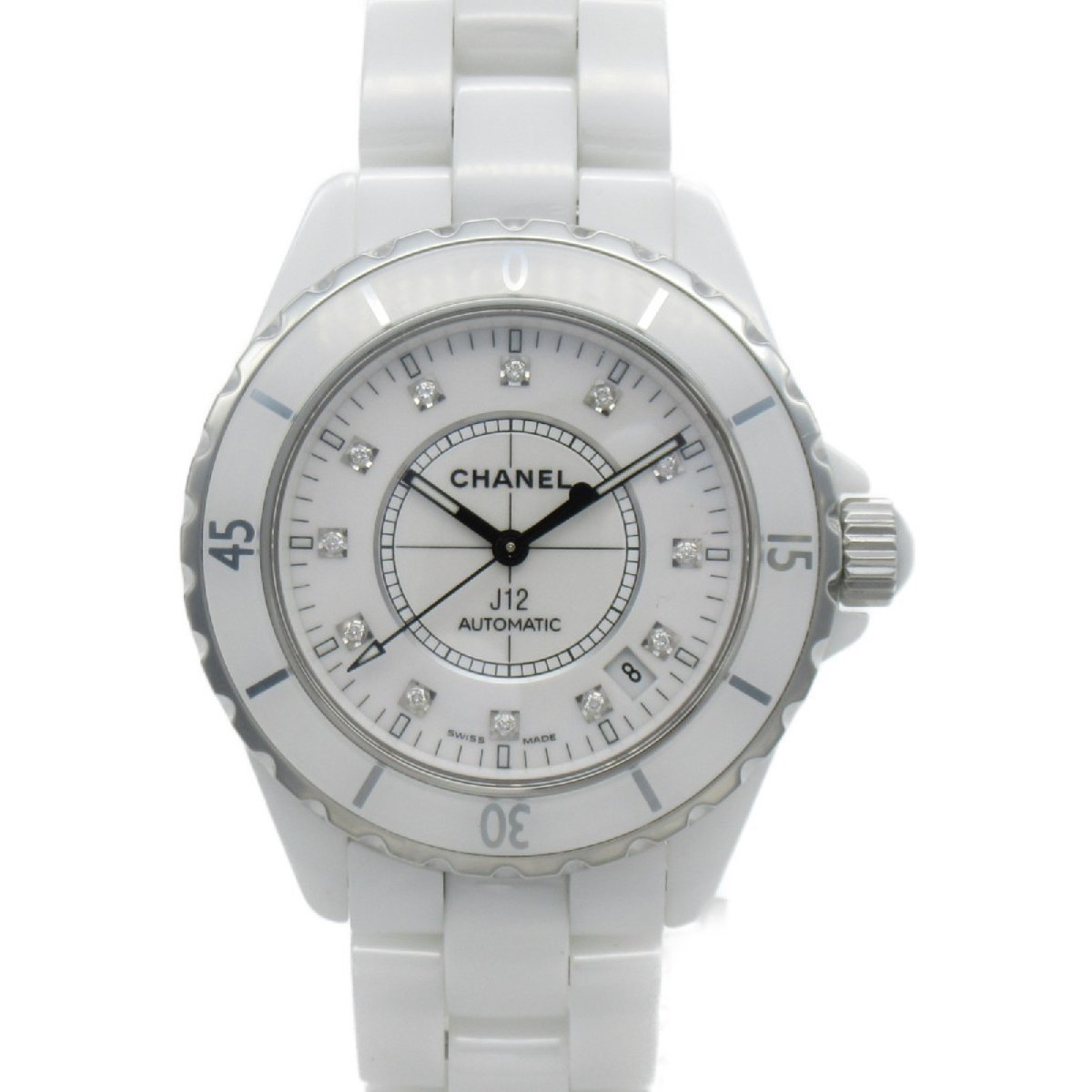 CHANEL シャネル 腕時計 J12 12Pダイヤモンド 腕時計 ウォッチ ホワイト系 ダイヤモンド  ユニセックス