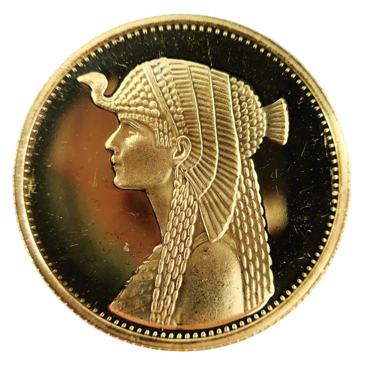 クレオパトラ金貨 エジプト 50ポンド 1993年 21.6金 8.5g イエローゴールド コレクション アンティークコイン