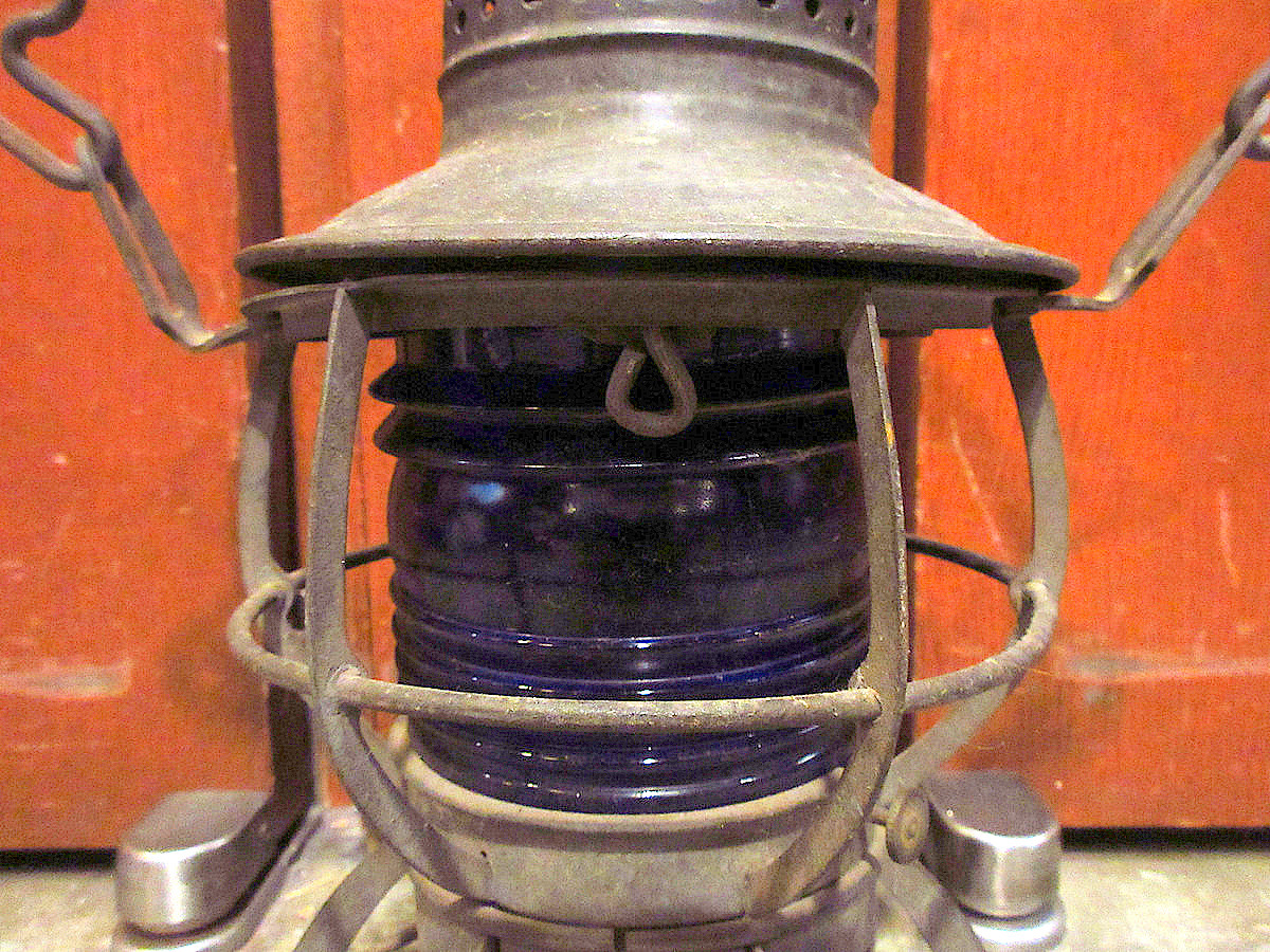  Vintage *DRESSEL Laile load lantern Junk *230304k6-otdeqp outdoor camp ADLAKE KERO blue glass 