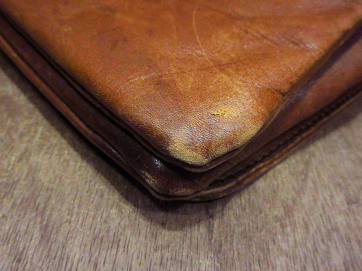  Vintage 70*s* leather handbag tea *230329k4-bag-hnd 1970s leather made fashion accessories bag bag 
