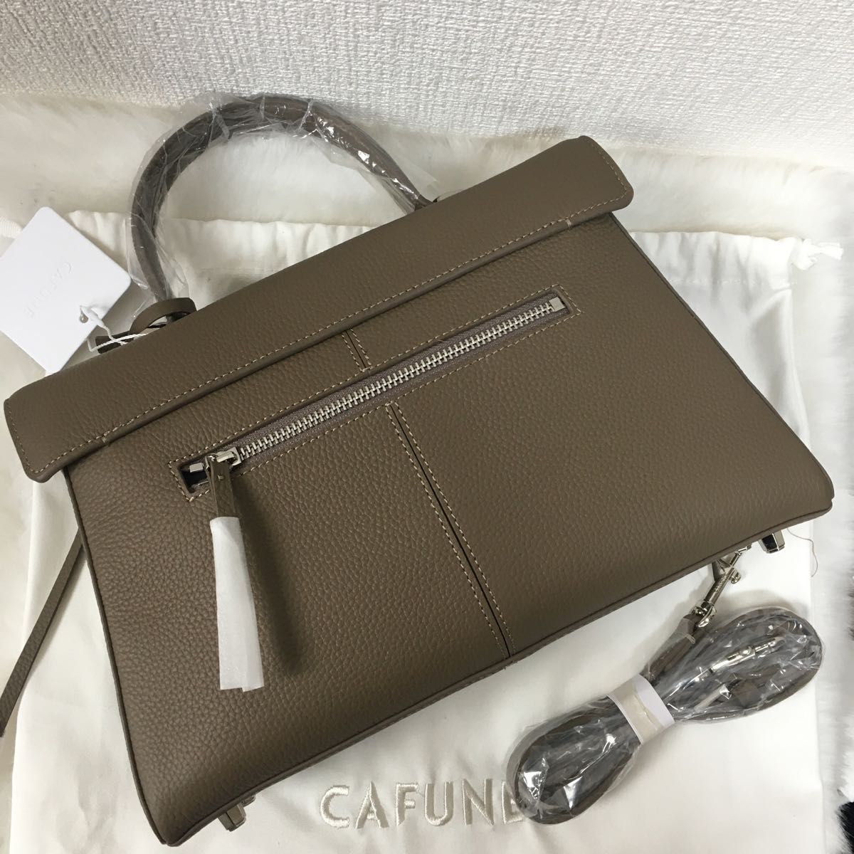 新品 CAFUNE カフネ STANCE BAG スタンスバッグ ブラウンストーン 