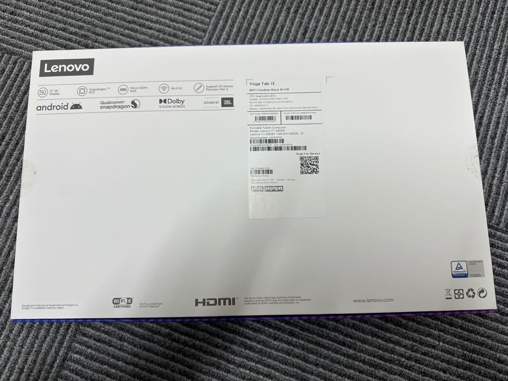 Lenovo Yoga Tab 13 (13.0/Android 11/シャドーブラック/8GB+128GB/WWANなし) ZA8E0008JP - 5