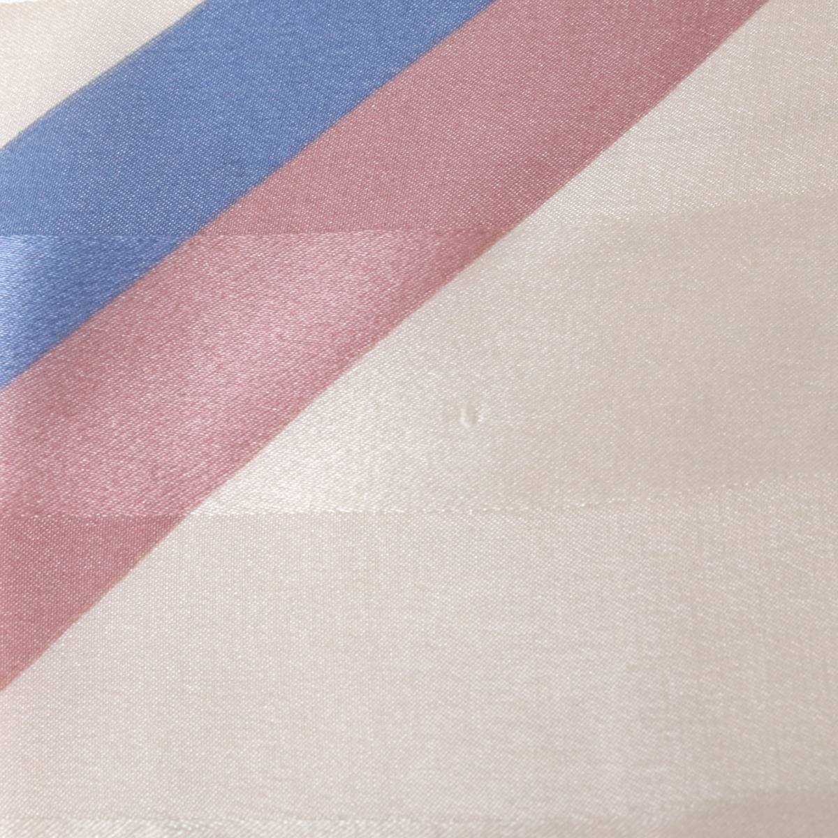 【中古】 christian fischbacher スカーフ ボルドー、ベージュ、ライトブルー、ベビーピンク シルク100％ 88×88(cm) NT Bランク_画像4