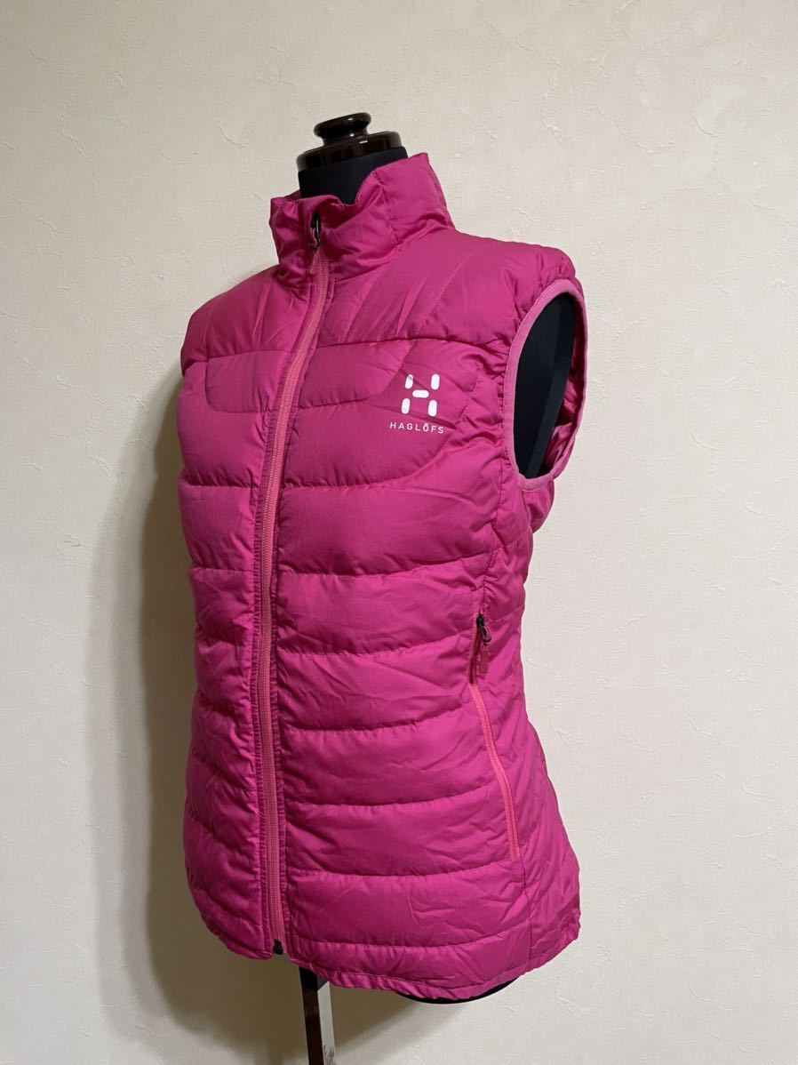 新着 アウトドア ホグロフス HAGLOFS 【美品】 ダウン ピンク サイズXS