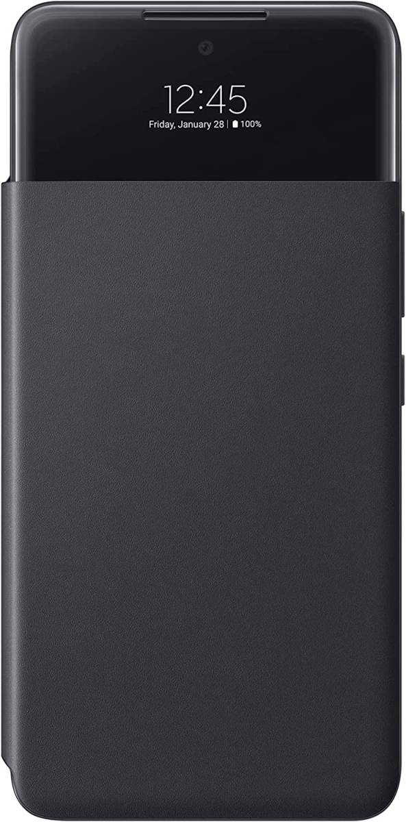 Galaxy A53 5G ◆ Smart S View Wallet カバー ブラック Samsung ロゴ オフィシャル【並行輸入品】SC-53C SCG15_画像1