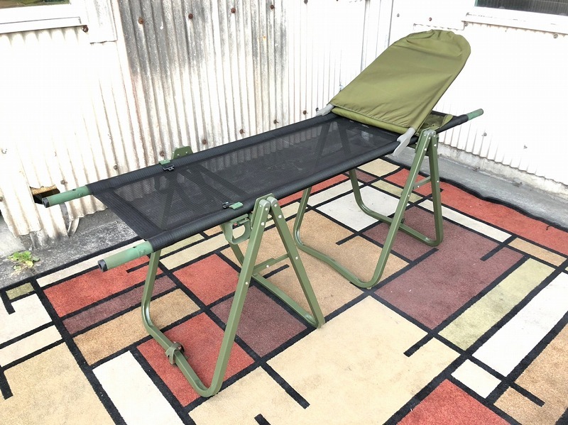 いいたしま 【米軍放出品】未使用品 タンカ一式 担架セット 折りたたみ