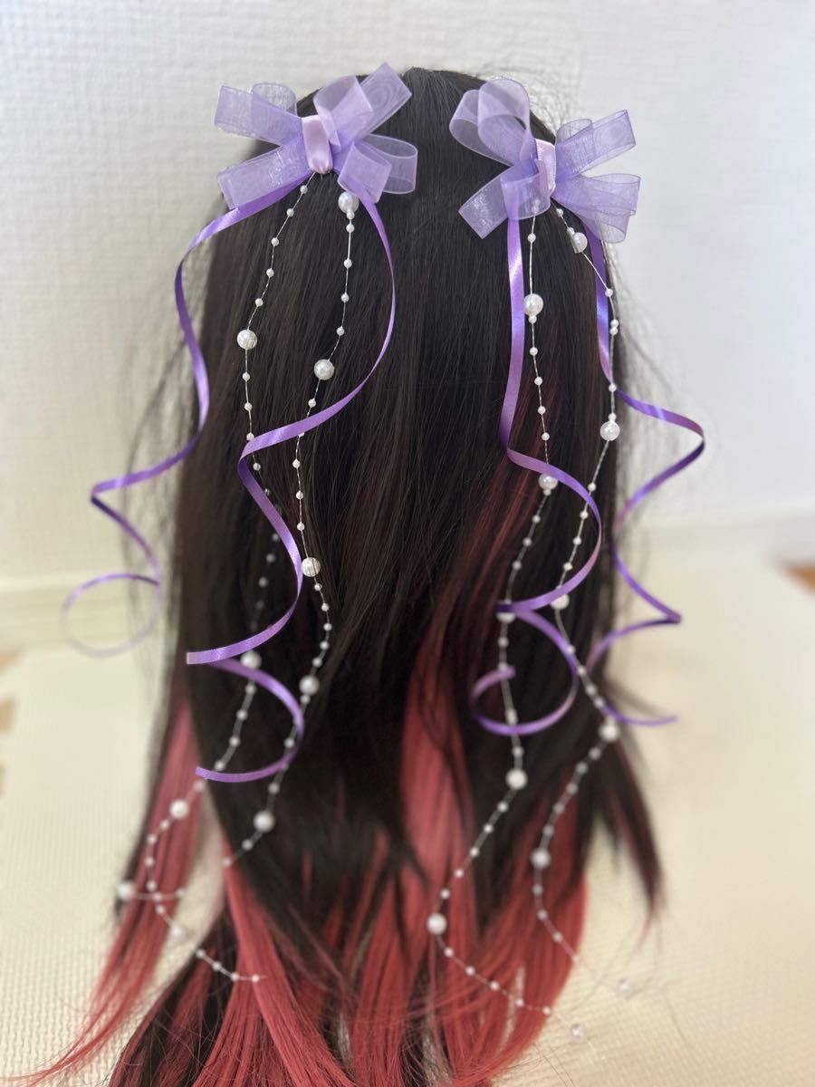 新発売の リボン 白 パールガーランド 量産型 ヘアメ リボン 量産型 新発売の リボン 白 パールガーランド 量産型 ヘアメ リボン 量産型