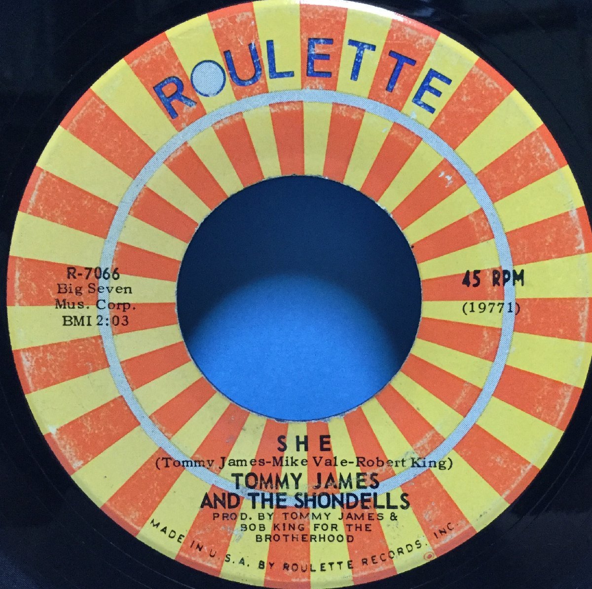 EP 洋楽 Tommy James And The Shondells / She 米盤_画像2