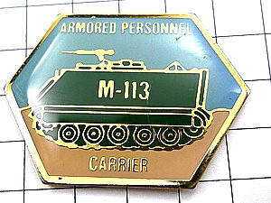 ピンバッジ・M113装甲兵員輸送車アメリカ軍◆フランス限定ピンズ◆レアなヴィンテージものピンバッチの画像1