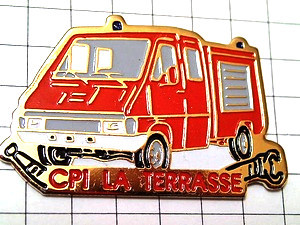 ピンバッジ・消防自動車◆フランス限定ピンズ◆レアなヴィンテージものピンバッチ_画像1