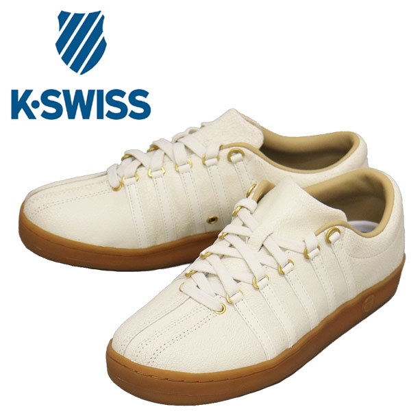 K-SWISS (ケースイス) 36102341 CLASSIC クラシック 88 VTG 02248 レザースニーカー オフホワイトxゴールドxガム KS084 US9-約27.0cm