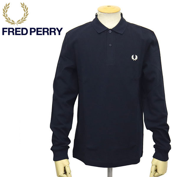 FRED PERRY (フレッドペリー) M6006 The Fred Perry Shirt 長袖 ポロシャツ FP515 608NAVY XL