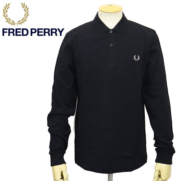 FRED PERRY (フレッドペリー) M6006 The Fred Perry Shirt 長袖 ポロシャツ FP515 906BLACK XL_FREDPERRY