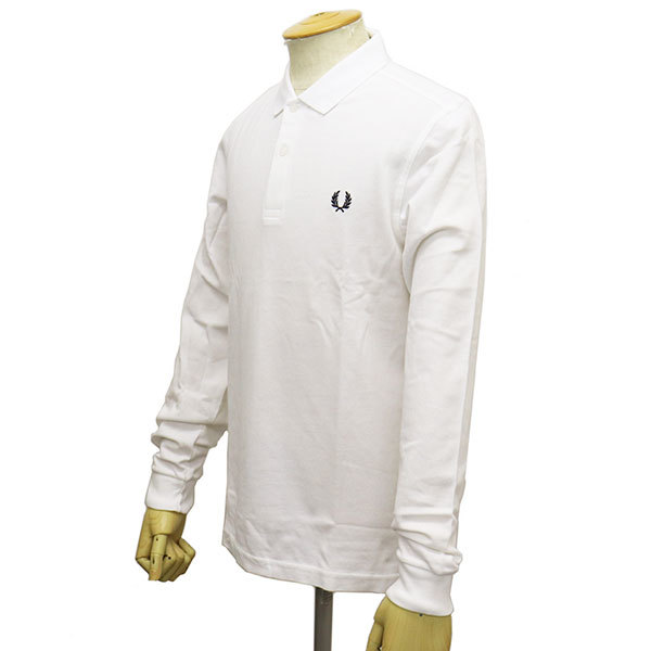 FRED PERRY (フレッドペリー) M6006 The Fred Perry Shirt 長袖 ポロシャツ FP515 100WHITE M_FREDPERRY