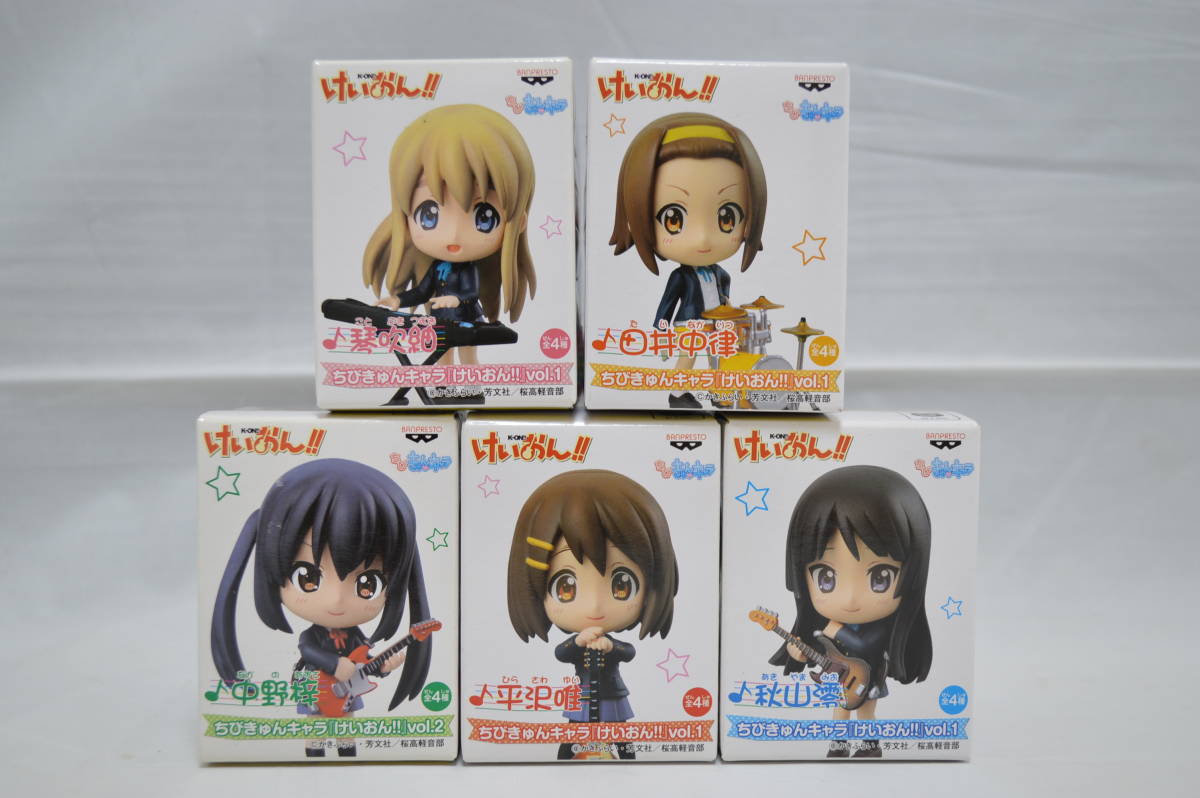  K-On!..... Cara vol.1 фигурка Hirasawa Yui & Akiyama Mio & Nakano Azusa & Kotobuki Tsumugi & Tainaka Ritsu все 5 вида комплект 