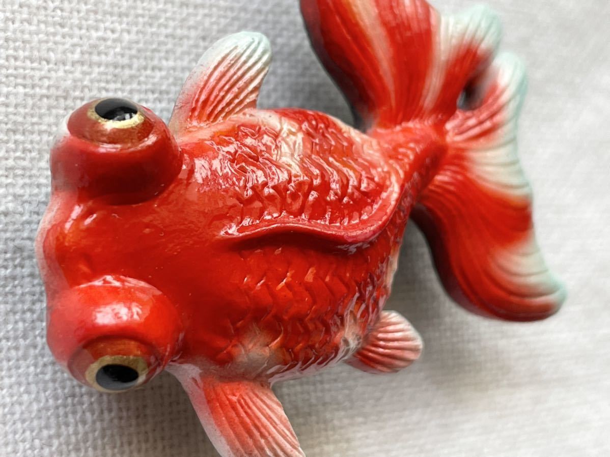 NO. 帯留め 金魚 アトリエイボヤギ出目金豆千代モダン デメキン帯留 帯飾り 和装小物