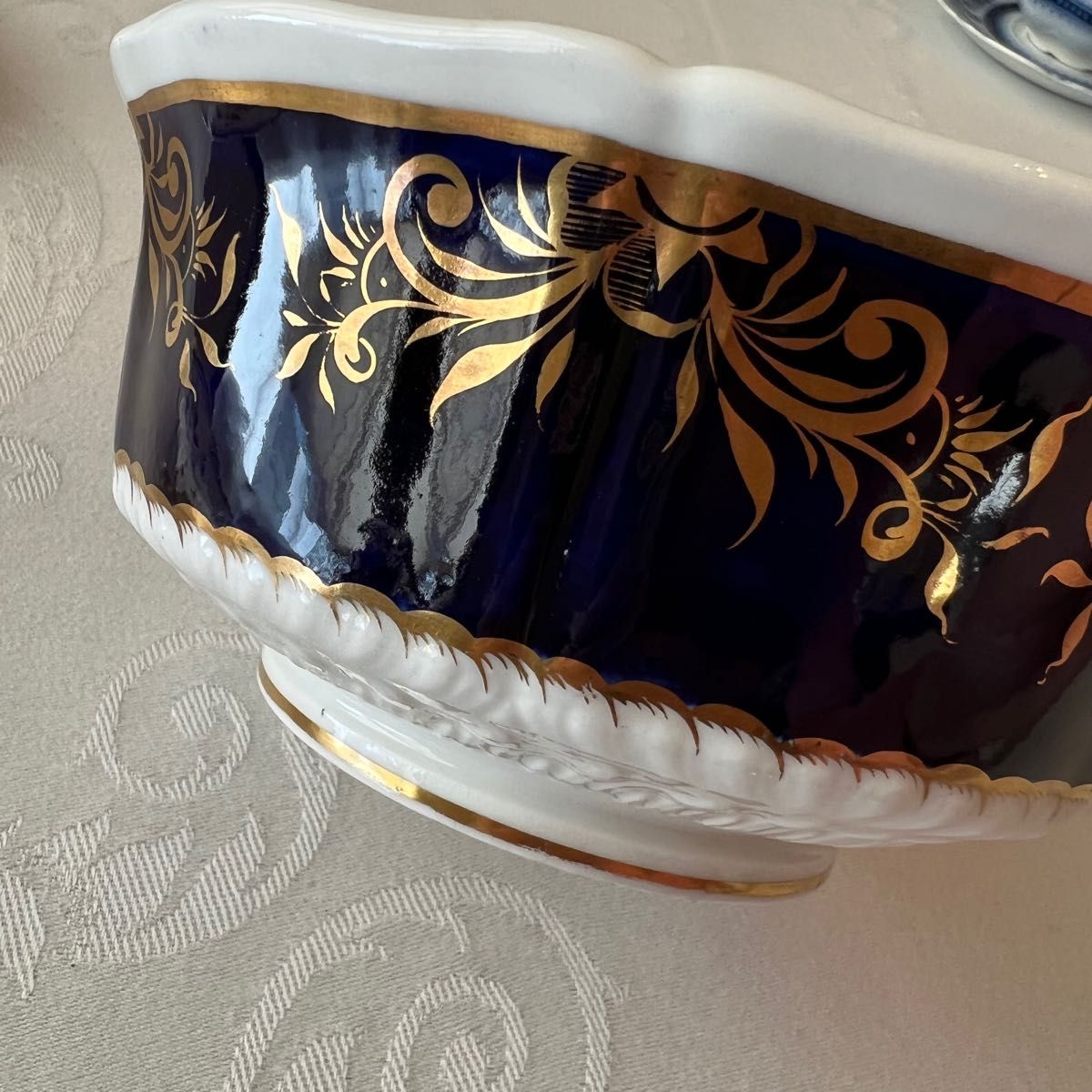 【英国アンティーク】希少 古窯 サミュエルオールコック 金彩 花絵 ローズ 古美術