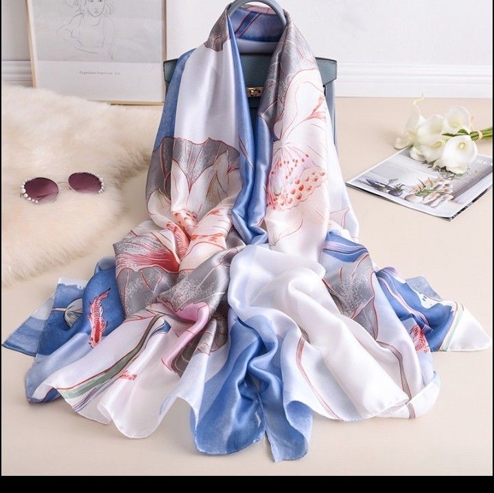ストール　UVカット　紫外線対策　予防　スカーフ　エレガント　韓国ファッション