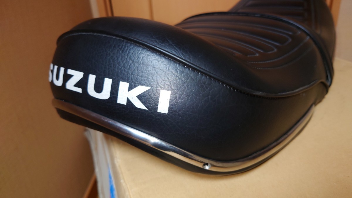スズキ gt380 シート アンコ抜き 純正モール付 鉄ベース - 通販