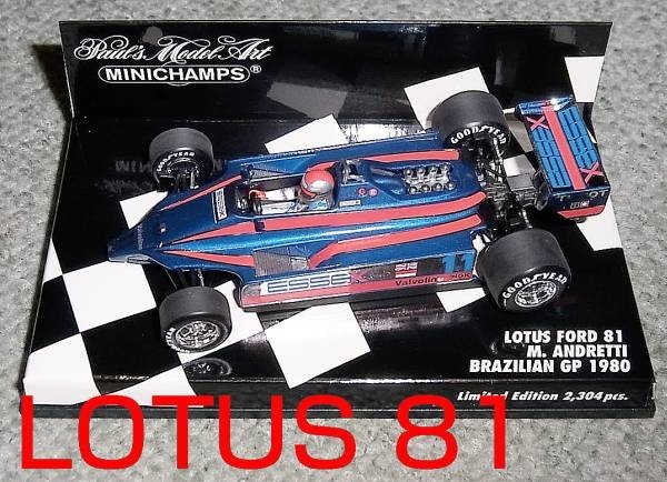 日本産】 1/43ロータス81 アンドレッティ ブラジルGP 1980 LOTUS ESSEX