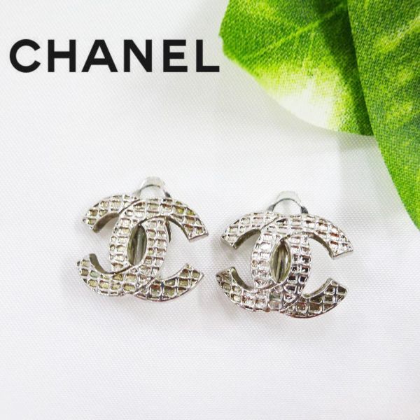 シャネル CHANEL イヤリング ココマーク シルバー