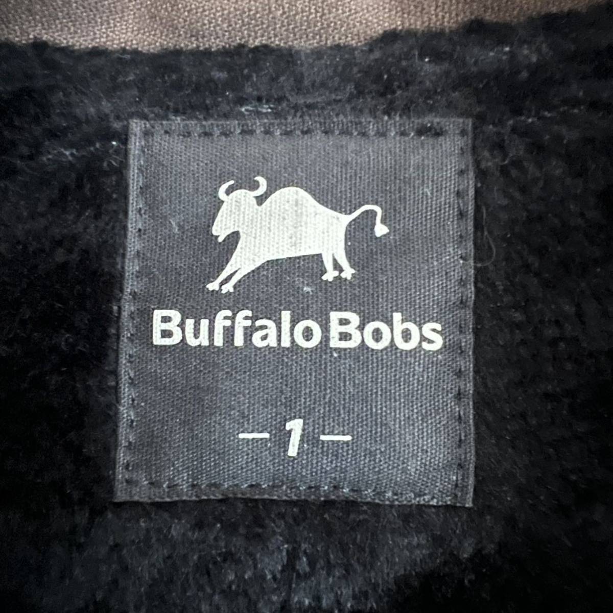 Buffalo Bobs バッファローボブス ショートトレンチジャケット　ブルゾン　ブラウン(茶色) ややヤケ　サイズ1_画像4