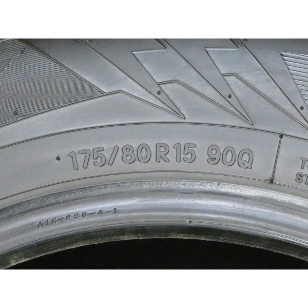 2018年製 9分山 TOYO Winter TRANPATH TX 175/80R15 90Q 4本/札幌市手渡し可/中古スタッドレスタイヤ(冬タイヤ) パジェロミニ T_93_画像9