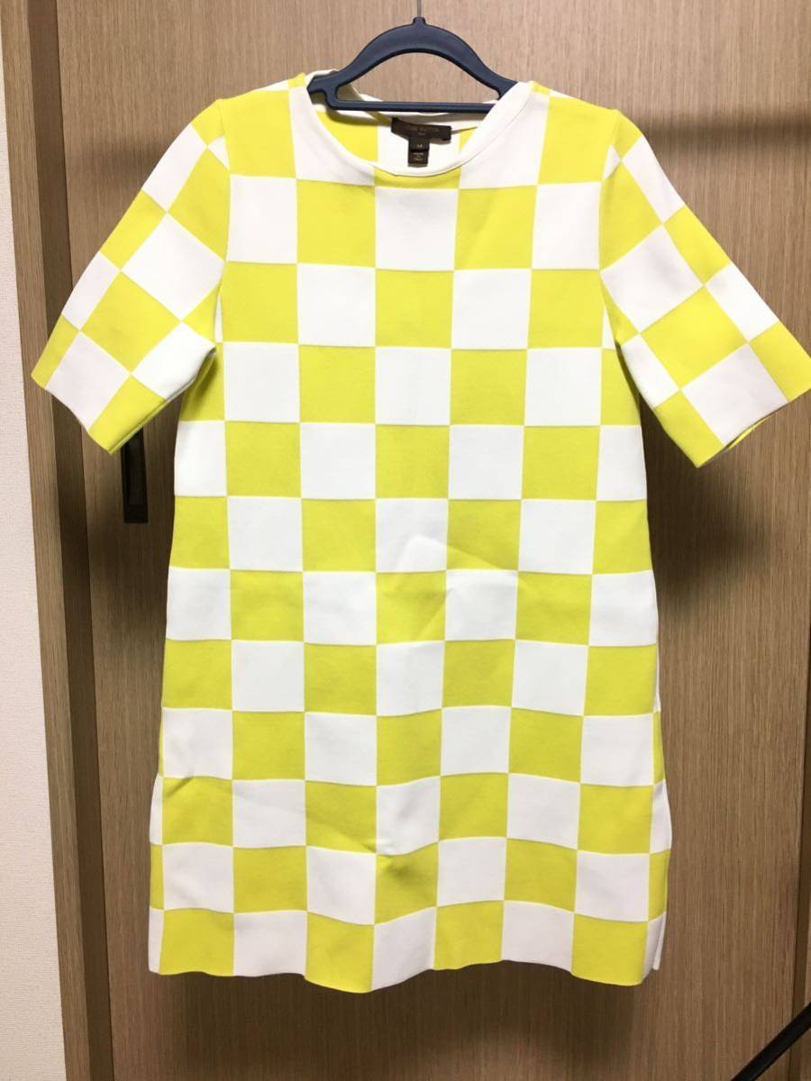 美品 ルイヴィトン レディース ダミエ ワンピース 半袖 服 LOUIS