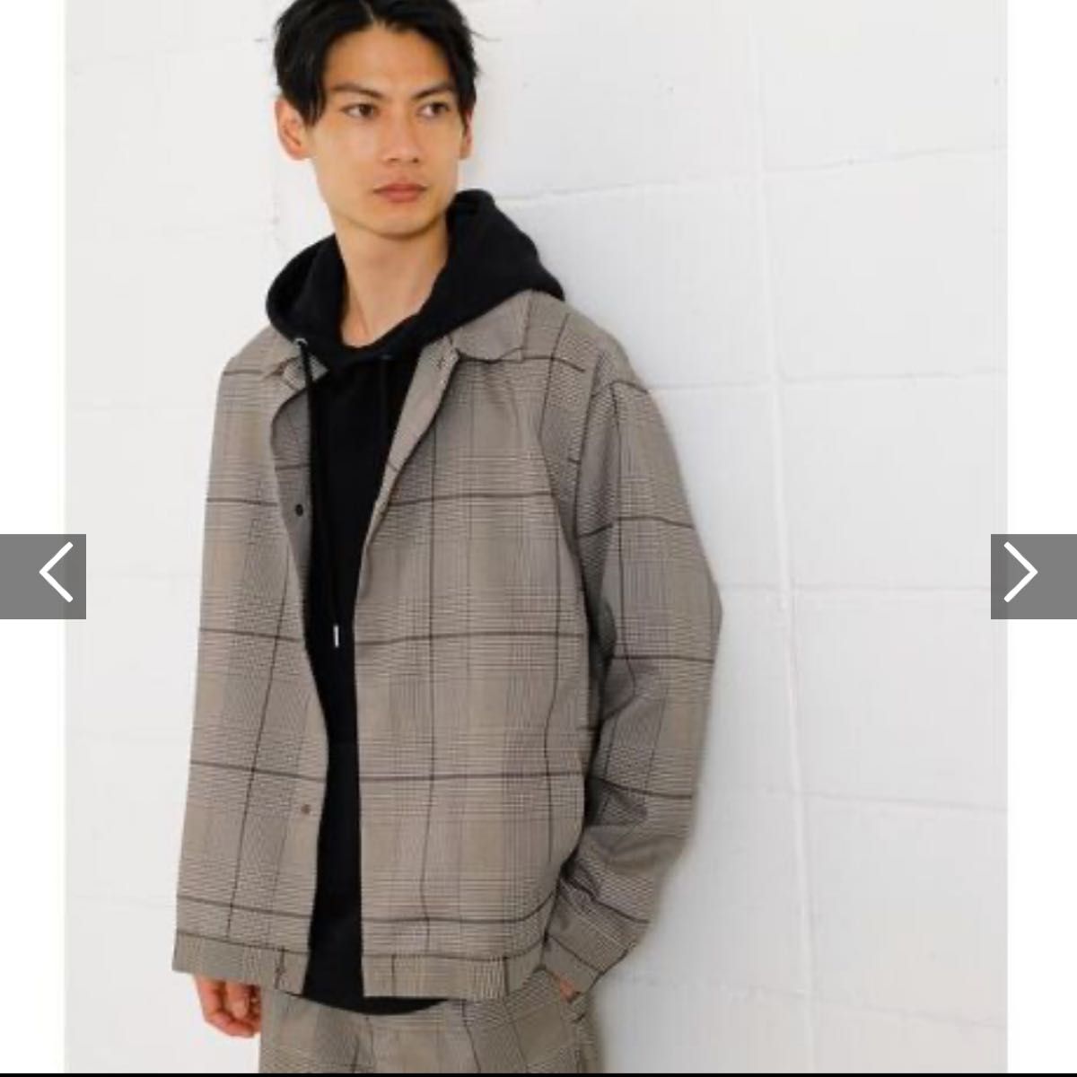 AZUL GLENCHECK COACH JACKET コーチジャケット 早い者勝ち 未使用品 格安 Mサイズ  アズール